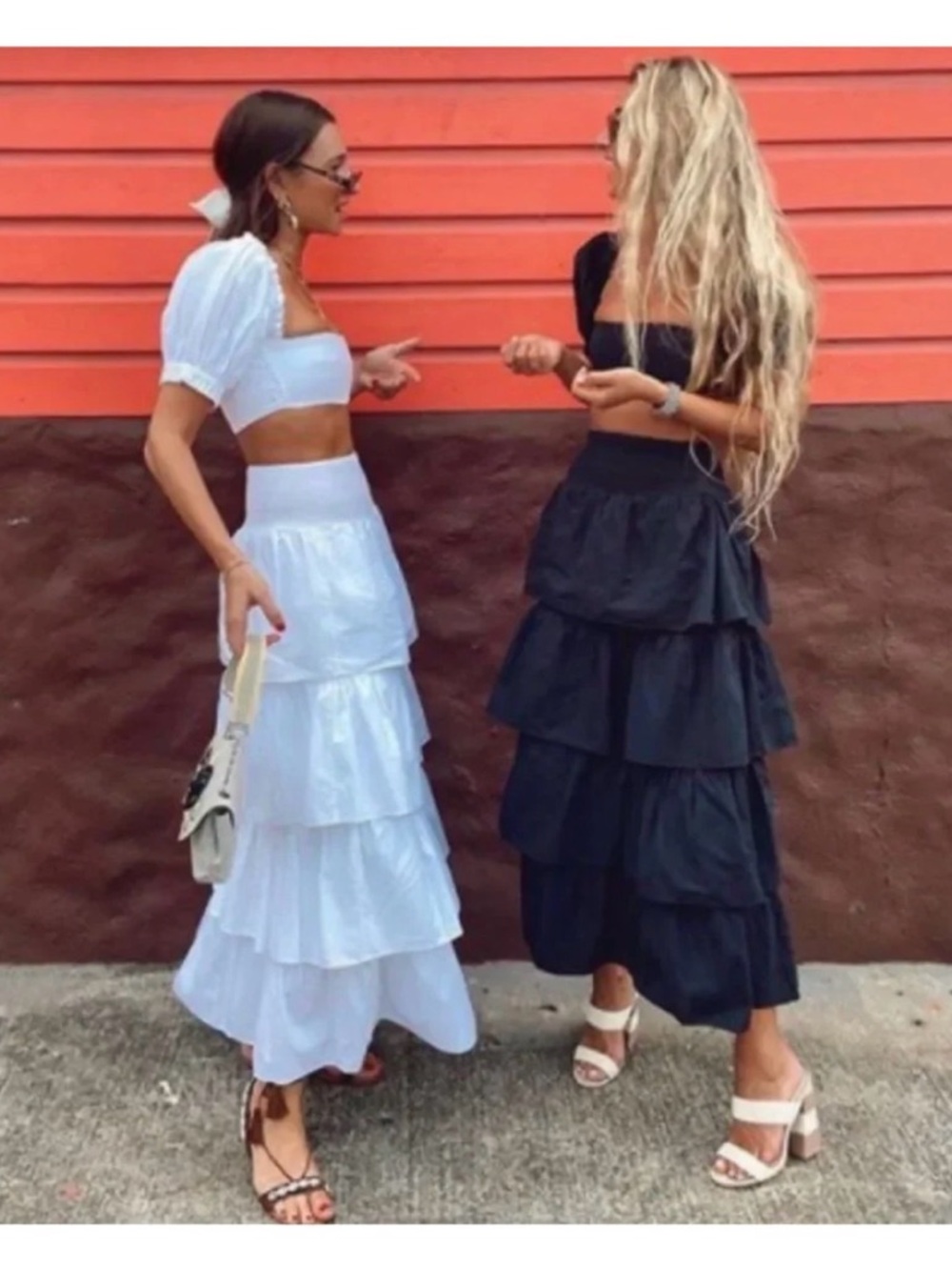weworewhat coco puff sleeve crop top